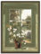ARTLAND Wanddeko Leinwand Bilder Wandbild 60x80 cm Fensterblick Fenster Natur Landschaft Stillleben Blumen Botanik Kunst T5YV
