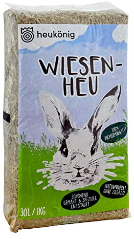 heukoenig.de - Heno de pradera en prácticas bolsas de 1 kg