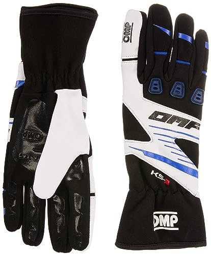 OMP OMPKK02743E175L My2018 Ks-3 Handschuhe schwarz / weiss / blau Size L