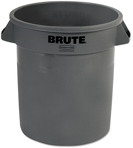 RUBBERMAID Abfallbehälter, Kunststoff, rund, 4,5 l, 4,5 x 4,5 cm, Grau