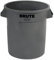 RUBBERMAID Abfallbehälter, Kunststoff, rund, 4,5 l, 4,5 x 4,5 cm, Grau