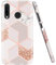 JAHOLAN Cover Huawei P30 Lite Custodia Bling Glitter Sparkle Rose Gold Marmo Design Silicone Gomma TPU Ultra Leggera Chiaro Flessibile Sottile Molle Cover per Huawei P30 Lite