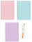 A4 Jotta Wiro Bound Ruled Notebooks Assorted Pastel Colours - Pack Of 3-70GSM Elasticated Band For Secure Closure