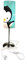 CreaDesign TI-1121-14 Pinguin türkis Nachttischlampe Kinderzimmer mit Namen, Kinder Tischlampe/Schlummerlicht mit Schalter für Steckdose, E14, 38 cm hoch