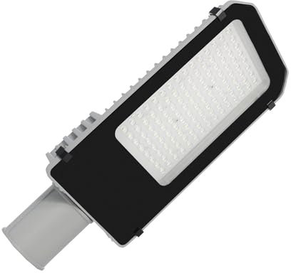 LEDKIA LIGHTING - LED-Leuchte 100W Harlem | 135lm/W Effizienz | IP65 wasserdicht | Straßenbeleuchtung | Kaltweiß 6000K, Grau, Aluminium