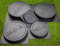 BETONEX Beton-Hantelscheiben, Kunststoff, ABS, 2 mm, olympische Betongewichtsformen, Zementgewichtsform, DIY, Hantelscheiben, Betonplatten, Langhantelscheiben, 5 Stück