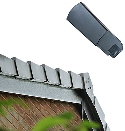 Klober Dry Verge Grey Left Hand Units - Plastic Roof Line End Cap for Gable/Apex