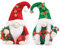 D-FantiX Weihnachtszwerge Plüsch, 2 Stück handgemachte Santa Tomte schwedischen Gnom skandinavischen Figur Nordic Gnomes Weihnachten Elf Puppe Weihnachtsdekoration Ornamente für Home Decor Geschenk