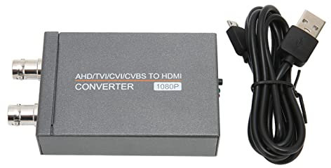 Bewinner AHD TVI CVI CVBS to HDMI Converter Adapter, Multimedia Full HD 720P 1080P 3MP 4MP 5MP 8MP BNC to HDMI Video Adapter for Monitor HDTV DVR