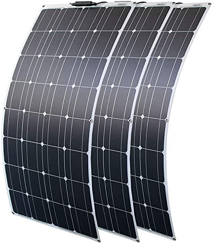 Kit de panneau solaire 200W 300W 400W 600W 800W,avec contrôleur de charge 40A Panneau solaire monocristallin flexible 18V pour batterie de voiture 12-24V,camping-car,camping-car,yacht,bateau,300W