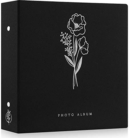 Lanpn Album Photo 10x15 1000 Pochette, Grand Geant Format Lin Tissu Album pour Horizontal Vertical Photos Noir