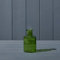 11cm Emerald Green Small Glass Bottle - Short Stem Bud Vase