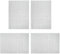 AYNKH 4pcs panneau de treillis métallique, treillis métallique tressé anti - insectes en acier inoxydable 304 Mesh souris rongeurs pour évents Home cuisine jardin