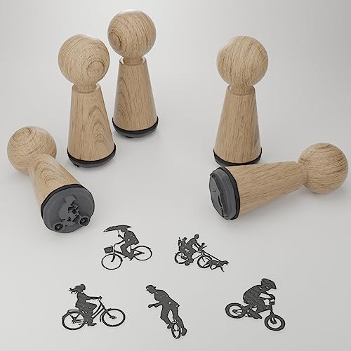 13gramm Fahrradstempel - Kreative Geschenkidee mit magischen Motiven für Naturliebhaber - Ideal für Scrapbooking, Dekoration und DIY-Projekte