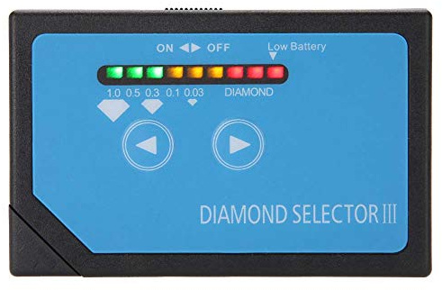 Tester di diamanti per gioielli, professionale e tester d'oro, 9 x 6 x 2, pratico dispositivo di prova per gioielli, selettore di diamanti III con indicatore LED, Conchiglia