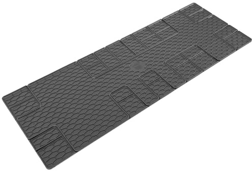 WALSER DirtGuard Gummi Fussmatten Auto für FIAT Ulysse 1994-2002, Citroen Spacetourer/Peugeot Traveller/Toyota Proace 2016-Heute, Opel Zafira Life 2019-Heute, FIAT Ulysse Bus 2022-Heute