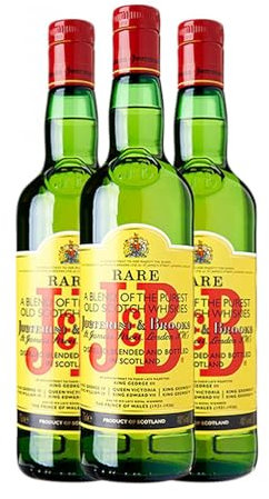 Whisky Blended JB Rellenable Botella Misil 1 L (Caja de 3 Botella Misil de 1 L)