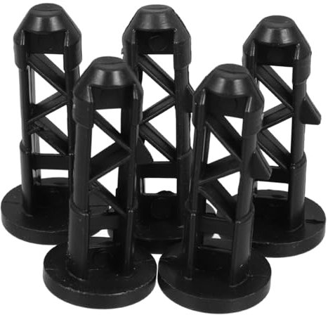 BESTonZON Bin Cover Link Latches Trash Can Lid Connecting Shafts Plastic Plugs for Outdoor Bin Lid