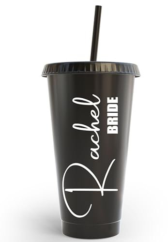 Gobelet de mariage en plastique avec nom personnalisé pour fête de mariée 710 ml
