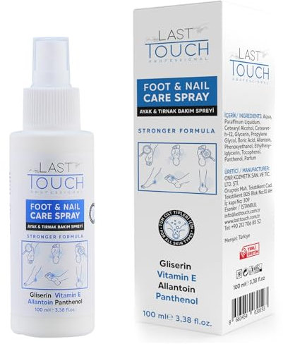 Anti-Itching Foot and Nail Spray - Moisturizing Care for Dry, Cracked Feet Against Shedding, Sweating, Peeling and Blistering - Athletes' Treatment
