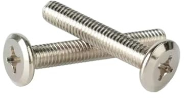 5 stücke M6 Vernickelt Kreuz Große Flache Kopf Möbel Niet Schrauben Stecker Gelenk Schraube Bolzen(M6x80(5pcs))