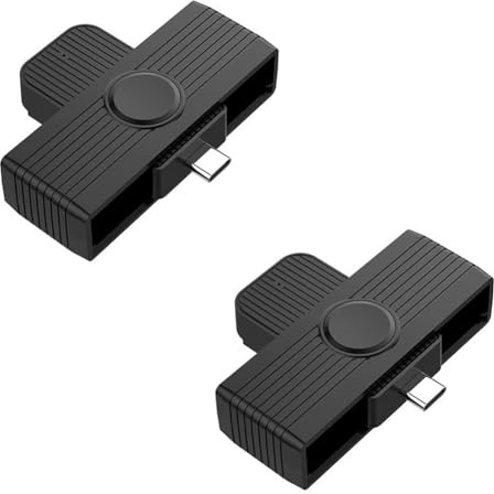 Vjsujehgy 2X Lettore di Card di Tipo C Adattatore per Lettore di Card/SIM/ID/Card per Telefoni Android PC Computer