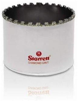 Starrett 43mm Diamond Grit Hole Saw for Ceramic, Tile, Glass, & Stone - D1116