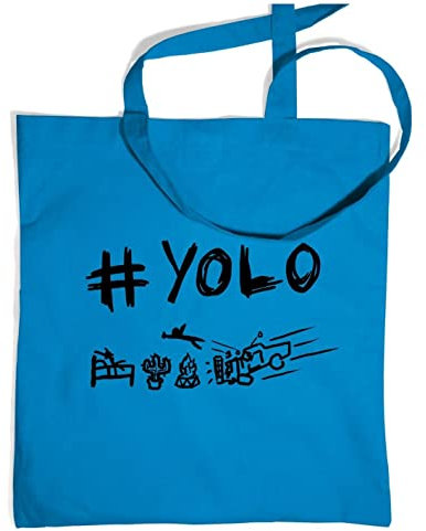 Internet Meme Bag By Big Mouth #YOLO Tragetasche Gr. One size, Kornblume (Blau)