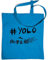 Internet Meme Bag By Big Mouth #YOLO Tragetasche Gr. One size, Kornblume (Blau)