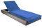 Brandsseller Gartenliegenbezug 75x200 cm – Frottee Schonbezug Handtuch-Auflage aus 100% Baumwolle – waschbar, rutschfest, Öko-Tex Standard 100 – Blau