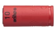 Wiha 43088 isoliert1/4 Außensechskant Steckschlüsseleinsatz isoliert rot, 1/410 Außensechskant