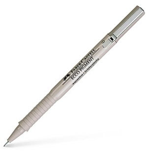 Faber-Castell 166499 - Tintenschreiber Ecco Pigment 0,4 mm, schwarz, 1 Stück