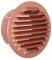 La Ventilazione GATR100R Griglia Tonda da Incasso, Alluminio ramato, ø 92 mm