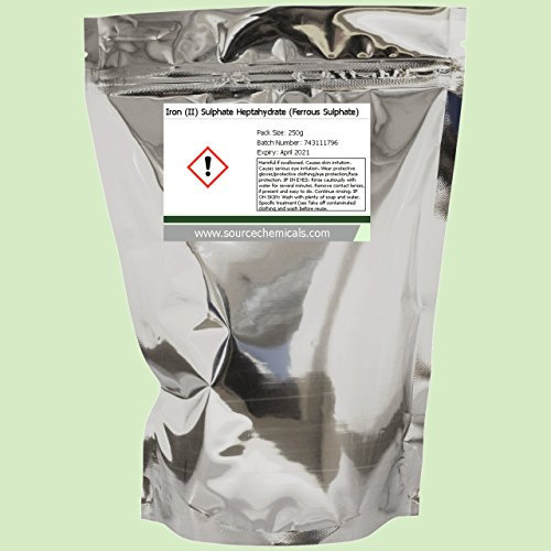 Iron II Sulphate Heptahydrate (Ferrous Sulphate) 250g Including Delivery