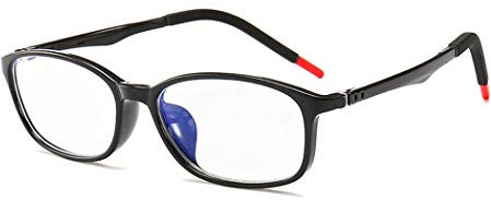 DAUCO Lunettes Anti Lumière Bleue pour les enfants et les adolescents protègent les yeux [lentille transparente] Anti-fatigue oculaire blocage uv,cadre 5-8 ans