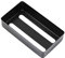 Bnineteenteam Gitarren Pickup Cover Messing Humbucker Cover Two Slot für Pickup der E-Gitarre(Schwarz) Musikinstrumentenzubehör