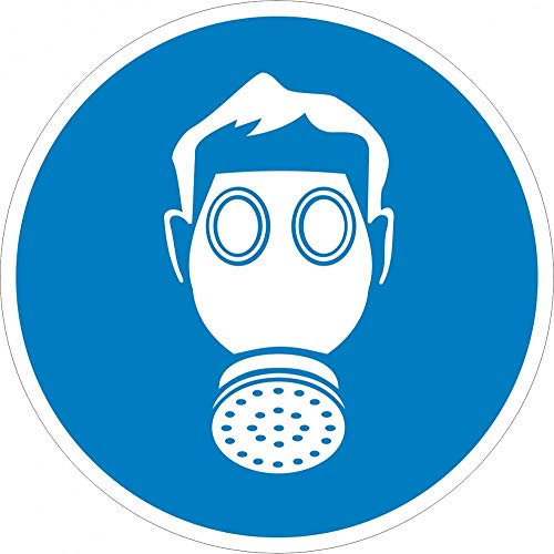 Schild: Atemschutz benutzen - Aluminiumschild 200mm