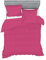 ABAKUHAUS Baumwoll Bettbezug-Set, Hotelqualität Bettwäsche & Kissenbezug mit Reißverschluss Schlafzimmer, Bettbezug mit 2 Kissenbezüge, 155 cm x 220 cm, Magenta