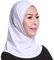 Lijun Womens Muslim Cotton Mini Hijab Kopftuch Vollfarbige Vollkappe Innenkappe Islamic Arab Wrap Schal Turban Hut Kopfbedeckung