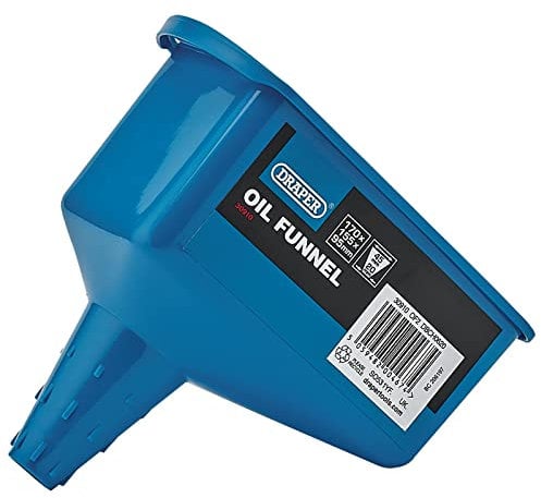 Draper 0.6L Oil Funnel | 45mm Spout Max | Fuel Funnels | Multifunction Large Funnel | 30910, Blue