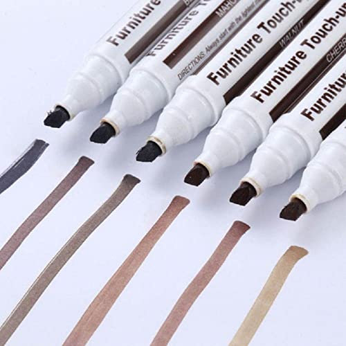 Fiacvrs Wood Scratch Repair Pens, Touch Up Paint Fix Pen Scratch Repair Kit Marker Pen Long Lasting Floor For Wood Furniture Home (1pc Walnut)