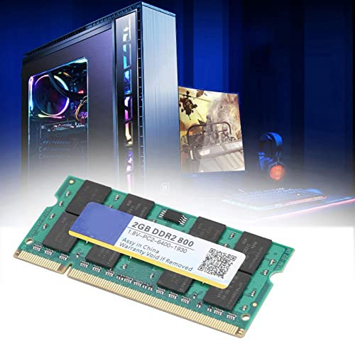 Kuuleyn Mémoire DDR, 8G DDR RAM, DDR 200Pin, Laptop Ram, Laptop Memory Bank, DDR2 800Mhz 2G 1.8V 200Pin pour Ordinateur Portable à Haute Vitesse de mémoire RAM entièrement Compatible