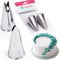 CukkiCakes 2er Set Profi Spritztüllen Blättern (352 und 67) zum Dekorieren von Torten and Cupcakes (Grastüllen)- Tüllen kompatibel mit Spritzbeutel/Spritzsack - Made in Korea