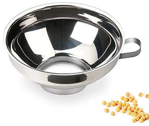 Canning Funnel for Kitchen Use, Wide Mouth Funnel for Mason Jars, Large Canning Funnels for Filling Bottles, Stainless Steel Food Funnel