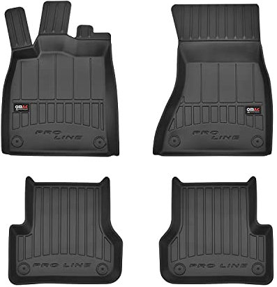 OMAC Gummi Fußmatten kompatibel mit Audi A6 Avant Kombi Limo 2010-2018 Premium TPE Automatten