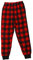 Just Love Plüsch-Pyjamahose für Mädchen Fleece PJs, Roter Buffalo Plaid Jogger, 5-6 Years