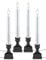 612 Vermont LED Electric Window Candles with Bright Hot Spot, Sensor Dusk to Dawn, Flicker Flame or Steady On, USB Low Voltage Adapter, VT-1270A-4 (Pack of 4, Antique Bronze)