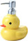 ANUBE Keramik-Enten-Seifenspender mit Edelstahl-Pumpe, Seifenflasche oder Lotionflasche, Heimdekoration ((Ente, 425 ml))