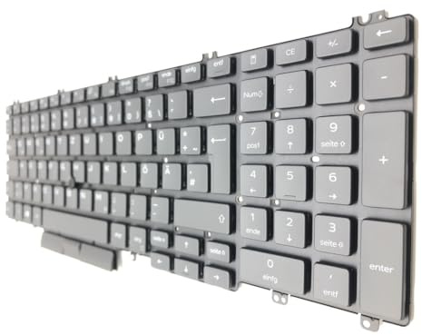 T-ProTek DEUTSCHE - Schwarz Tastatur Keyboard Beleuchtung kompatibel für Dell Latitude 15 5510-GMTV9