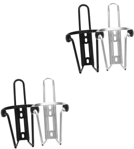 BESPORTBLE 4 pcs Lightweight Bottles Cup Adjustable Bottle Storage Alloy Mount and Bikes Bike Install Mtb Aluminium Attachment Mountain Cycling Road Motorcycle Ster Outdoor Black